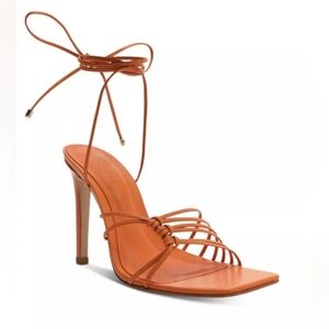 SCHUTZ  Tangerine Tie Up Open Toe High Heel Sandals Size 9